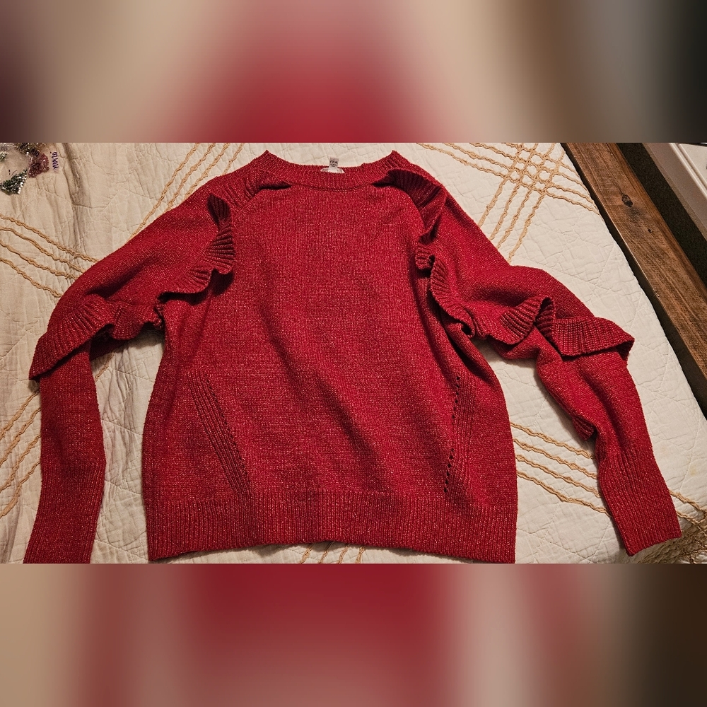 Time and Tru Red Sweater